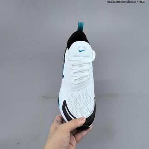 Nike Air Max 270 Flyknit White Black Teal Grey EU 36-46 Running Shoe - Unisex (BS-59944)