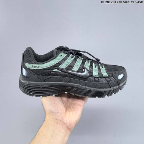 Nike P-6000 Black Silver White EU 39-45 Running Shoe - Unisex (BS-62307)