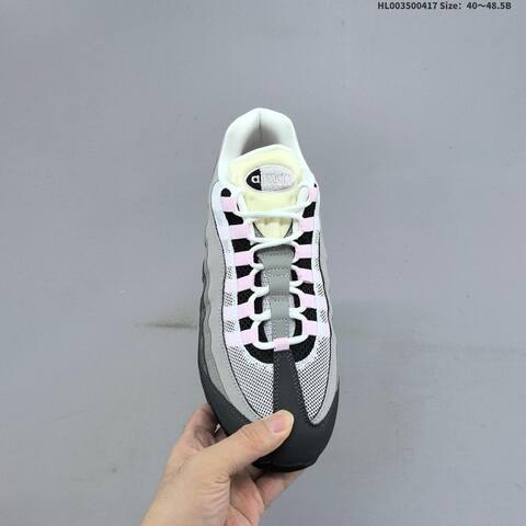 Nike Air Max 95 OG Pink Foam Black Grey Pink White Cream EU 40 To 48 5 Running Shoe - Men's (BS-60686)