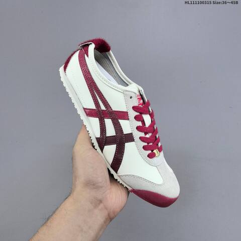 Onitsuka Tiger Mexico 66 Cream Black Orange Or Cream Burgundy Red EU 36-45 Sneaker Casual Sneakers - Unisex (BS-68994)