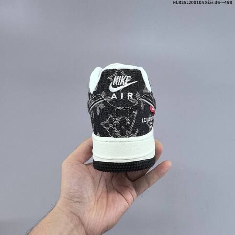 Nike Air Force 1 07 LV8 Navy Off White Black Red EU 36-45 Sneaker - Unisex (BS-62227)