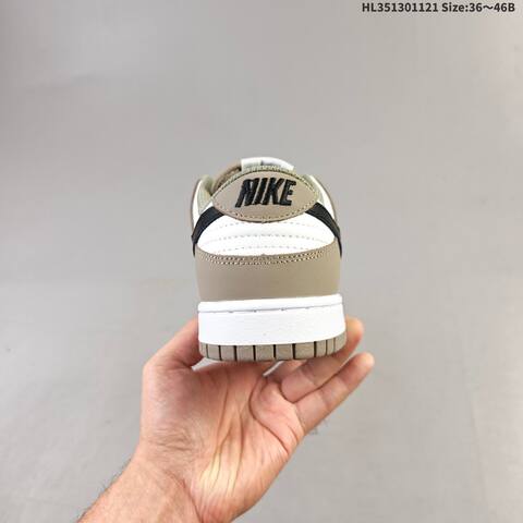 Nike SB Dunk Low Pro White Brown Black Olive EU 36-46 Skate Shoe - Unisex (BS-63311)