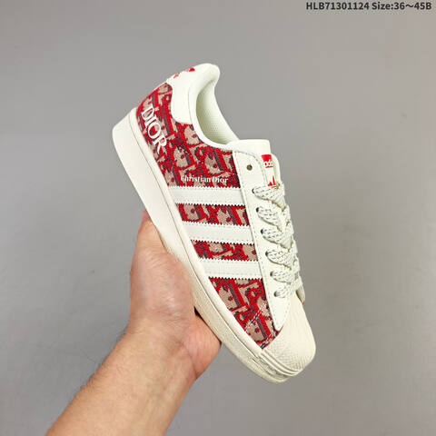 Adidas Originals Superstar JY8913 Off White Red Beige EU 36-45 Skate Shoe - Unisex (BS-65490)