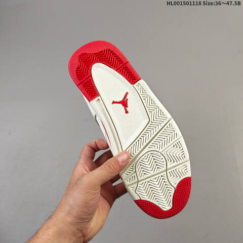 Air Jordan 4 Retro Sierra Red WMNS AIR JORDAN 4 Aj4 Lifestyle (BS-67782)