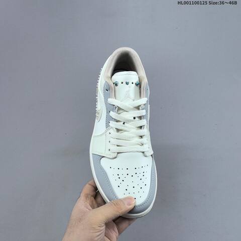 Air Jordan 1 Low Soft Pearl WMNS AIR JORDAN 1 Aj1 Lifestyle (BS-66843)