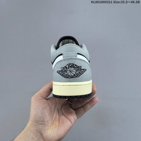 Air Jordan 1 Low Light Smoke Grey AIR JORDAN 1 Aj1 Lifestyle (BS-66486)