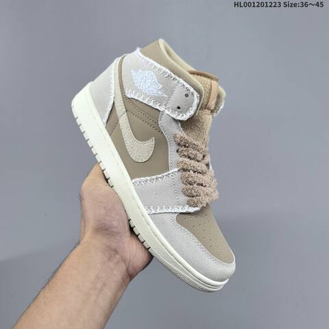 a Air Jordan 1 Mid Hemp Sail AIR JORDAN 1 Aj1 Lifestyle (BS-67315)