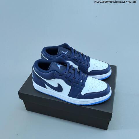 Air Jordan 1 Low Midnight Navy University Blue AIR JORDAN 1 Aj1 Lifestyle (BS-66279)