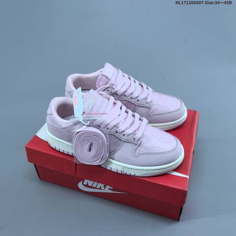 Nike SB Dunk Low Zoom Air Light Pink Sail White EU 36-45 Skate Shoe - Unisex (BS-60913)