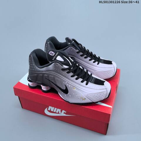 Nike Shox R4 Black Purple Teal EU 36-45 Running Shoe - Unisex (BS-62405)
