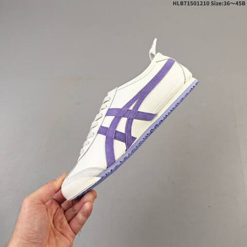 Onitsuka Tiger Mexico 66 Cream White Purple EU 36-45 Sneaker Casual Sneakers - Unisex (BS-69171)