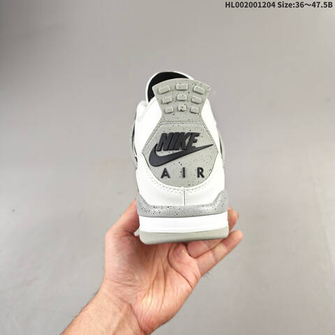 Air Jordan 4 Retro OG White Cement Replica AIR JORDAN 4 Aj4 Lifestyle (BS-67534)