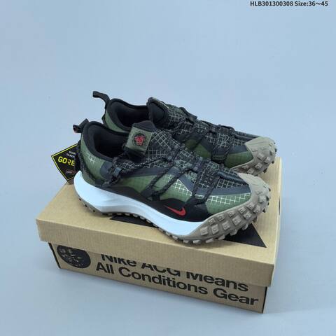 Nike ACG Mountain Fly Low GTX SE Grey Black Blue Green White Red EU 36-45 Trail Shoe - Unisex (BS-61442)