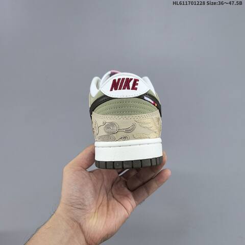 Nike SB Dunk Low CNY White Beige Olive Black EU 36-47 5 Skate Shoe - Unisex (BS-62360)
