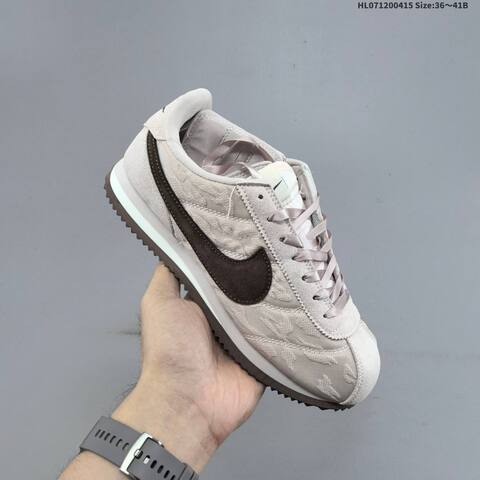 Nike Classic Cortez Light Beige Brown White EU 36-41 Sneaker - Unisex (BS-60709)