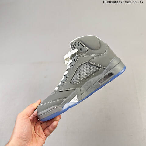 Air Jordan 5 Retro Wolf Grey Replica AIR JORDAN 5 Aj5 5 TP Lifestyle (BS-67665)