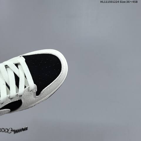 Nike SB Dunk Low Retro DIY White Black EU 36-45 Skate Shoe - Unisex (BS-62483)