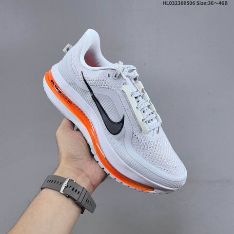 Nike Pegasus Premium Airscape White Black Orange EU 36-46 Running Shoe - Unisex (BS-60467)