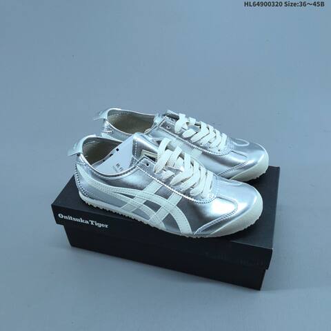 Onitsuka Tiger Mexico 66 Silver Off White Cream EU 36-45 Sneaker Casual Sneakers - Unisex (BS-68984)