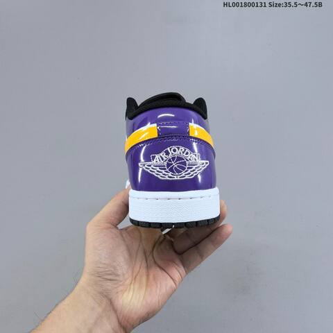 Air Jordan 1 Low Lakers AIR JORDAN 1 Aj1 1 Jordan Ai Lifestyle (BS-66744)