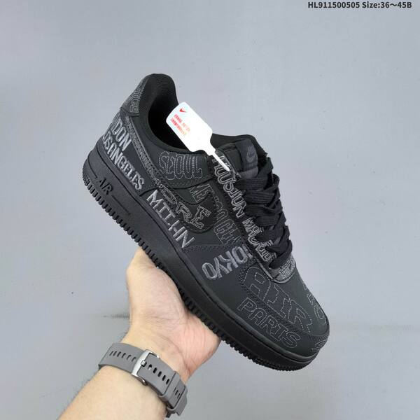 Nike Air Force 1 07 LV8 II1549-001 black dark grey EU 36-45 sneaker