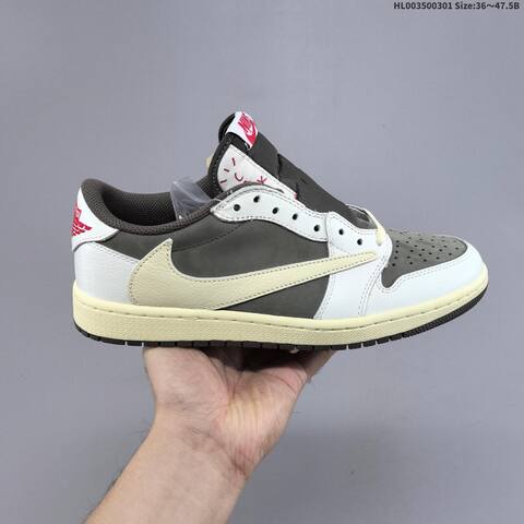 Travis Scott x Air Jordan 1 Low Reverse Mocha 3 0 AIR JORDAN 1 Aj1 Lifestyle (BS-66650)