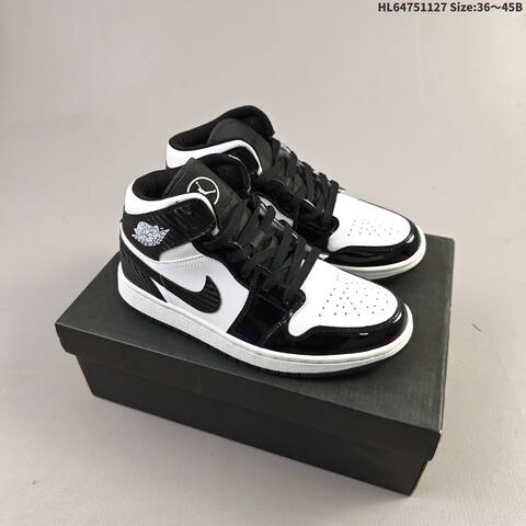 NIKE Air Jordan 1 Retro Mid AIR JORDAN 554724-174 36 36 5 37 5 38 38 5 3 Lifestyle - Women's (BS-67661)