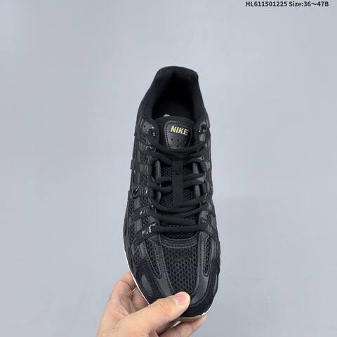 Nike P-6000 Black White Gum Gold EU 36-47 Running Shoe - Unisex (BS-62460)
