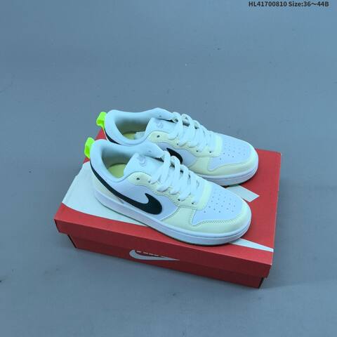 Nike Court Borough Low 2 GS White Black Red EU 36-44 Skate Shoe - Unisex (BS-59890)