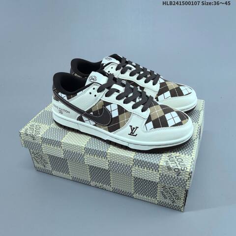 Nike Dunk SB Low White Brown Beige Black EU 36-45 Skate Shoe - Unisex (BS-62177)