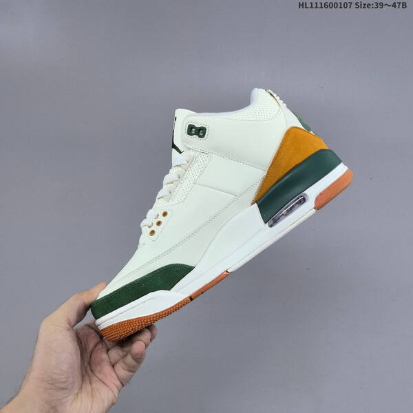 Jordan Air Jordan 3 Retro White/Green/Gum EU 39-47 basketball