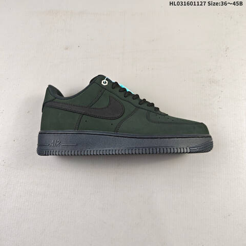 Nike Air Force 1 07 Black Dark Green EU 36-45 Sneaker - Unisex (BS-63017)
