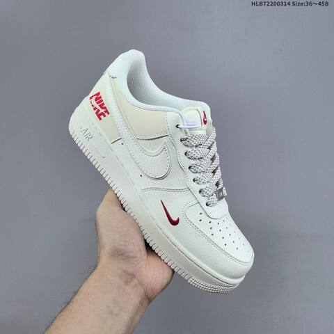 Nike Air Force 1 Low Off White Red Black EU 36-45 Sneaker - Unisex (BS-61324)