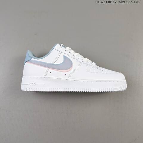 Nike Air Force 1 07 Low White Light Blue Light Pink EU 35-45 Sneaker - Unisex (BS-63385)