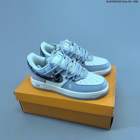 Nike Air Force 1 07 Low Supreme White Dark Green Grey EU 36-45 Sneaker - Unisex (BS-61231)