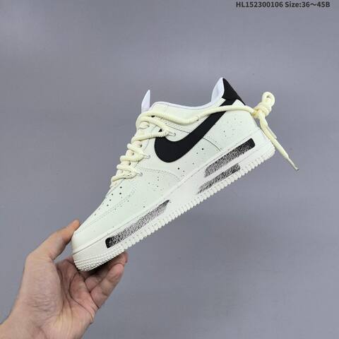 Nike Air Force 1 Low 07 Cream White Black EU 36-45 Sneaker - Unisex (BS-62183)