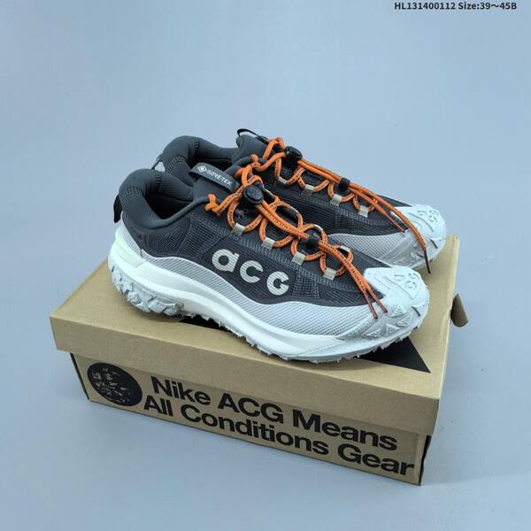 Nike ACG Mountain Fly 2 Low GTX black dark grey light grey orange EU 39-45 trail shoe