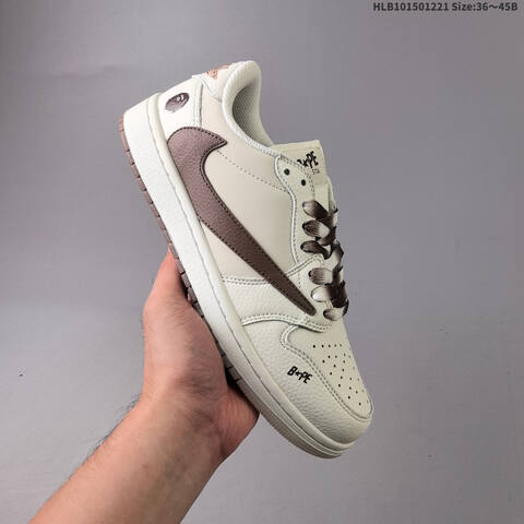 AIR JORDAN Travis Scott x Air Jordan 1 Reverse Mocha AJ1 1 TS Lifestyle (BS-67334)