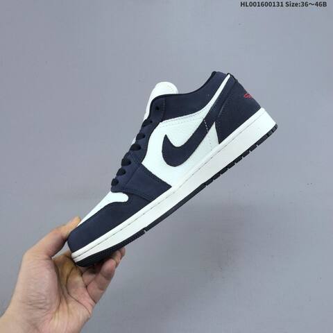Air Jordan 1 Low Obsidian Suede AIR JORDAN 1 Aj1 Lifestyle (BS-66748)