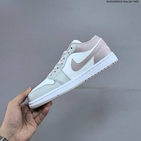 Jordan Air Jordan 1 Low white/pale pink/light grey 36~46 casual