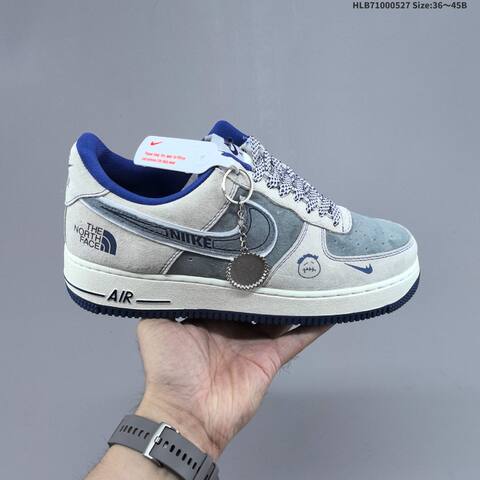 Nike Air Force 1 07 Low Grey Green Yellow Red White EU 36-45 Sneaker - Unisex (BS-60094)