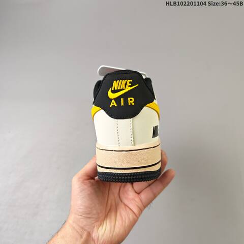 Nike Air Force 1 Low Beige Black Blue Yellow EU 36-45 Sneaker - Unisex (BS-63897)