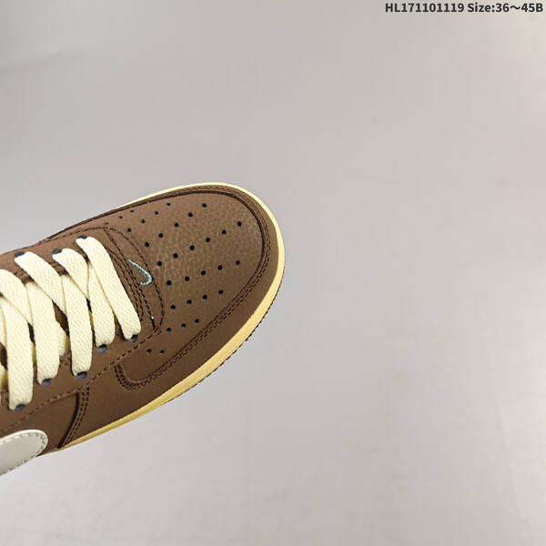 Nike Air Force 1 07 brown off white dark green pale yellow EU 36 45 sneaker EU 36-45