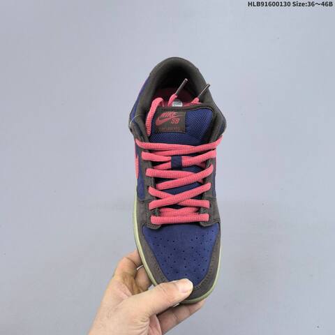 Nike SB Dunk Low Navy Blue Dark Brown Coral Light Olive EU 36-46 Skate Shoe - Unisex (BS-61640)