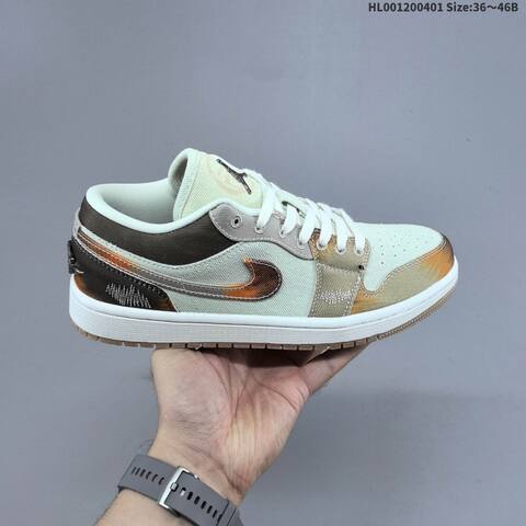 Air Jordan 1 Low SE Multi-Color Distressed AIR JORDAN 1 Aj1 1 Jo Lifestyle (BS-66371)