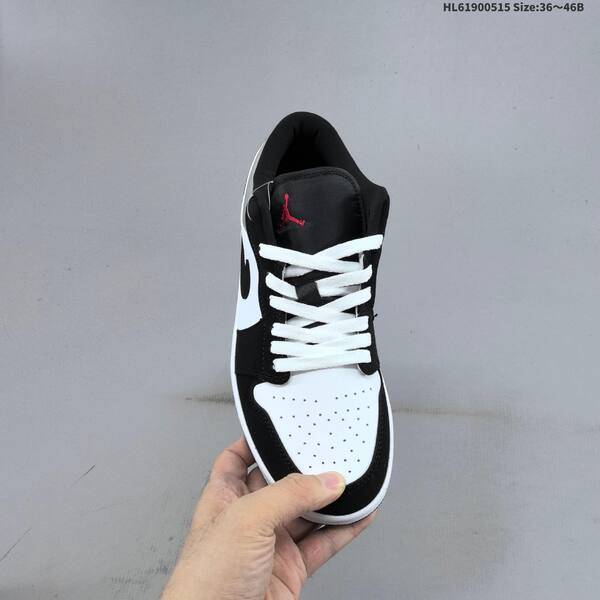 Jordan Air Jordan 1 Low black/white/silver 36~46B basketball