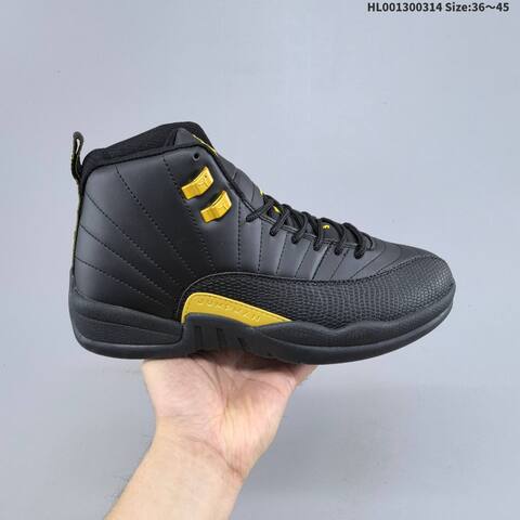 Air Jordan 12 Retro Black Taxi AIR JORDAN 12 Aj12 Lifestyle (BS-66538)