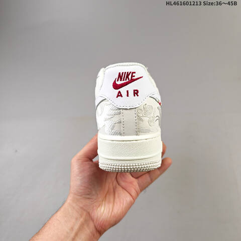Nike Air Force 1 07 Low Off White Red Multicolor EU 36-45 Sneaker - Unisex (BS-62711)