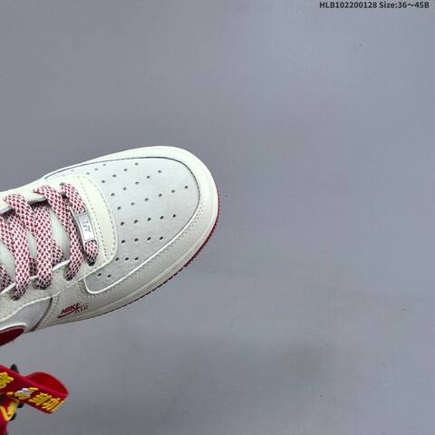 Nike Air Force 1 Low Sail White Red EU 36-45 Sneaker - Unisex (BS-61709)