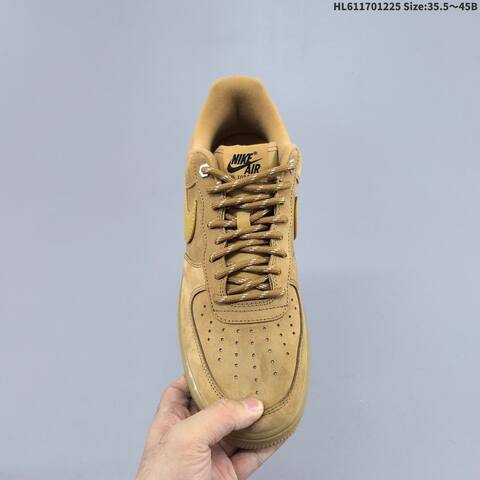 Nike Air Force 1 Low CJ9179-200 Wheat Tan Gum Brown EU 35 5-45 Sneaker - Unisex (BS-62461)